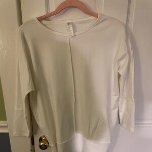 SPANX Cream Crew Neck Sweater